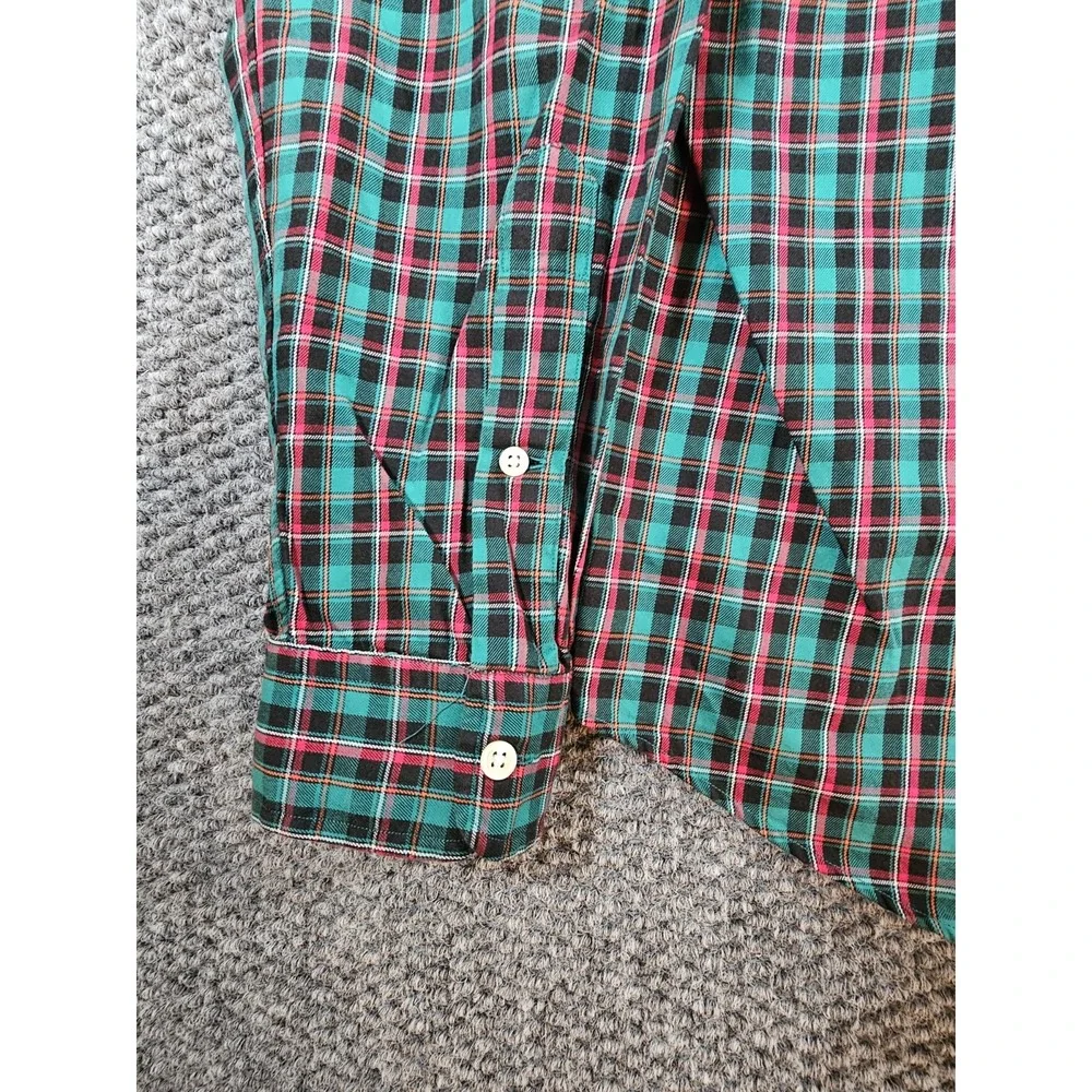 Polo Ralph Lauren Plaid Flannel Casual Dress Shirt Long Sleeve XL‎ Custom Fit